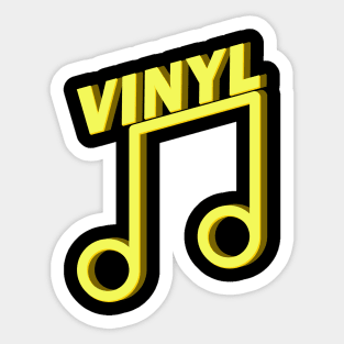 Vinyl Music Sticker